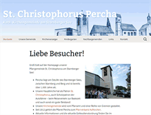 Tablet Screenshot of christophorus-percha.de